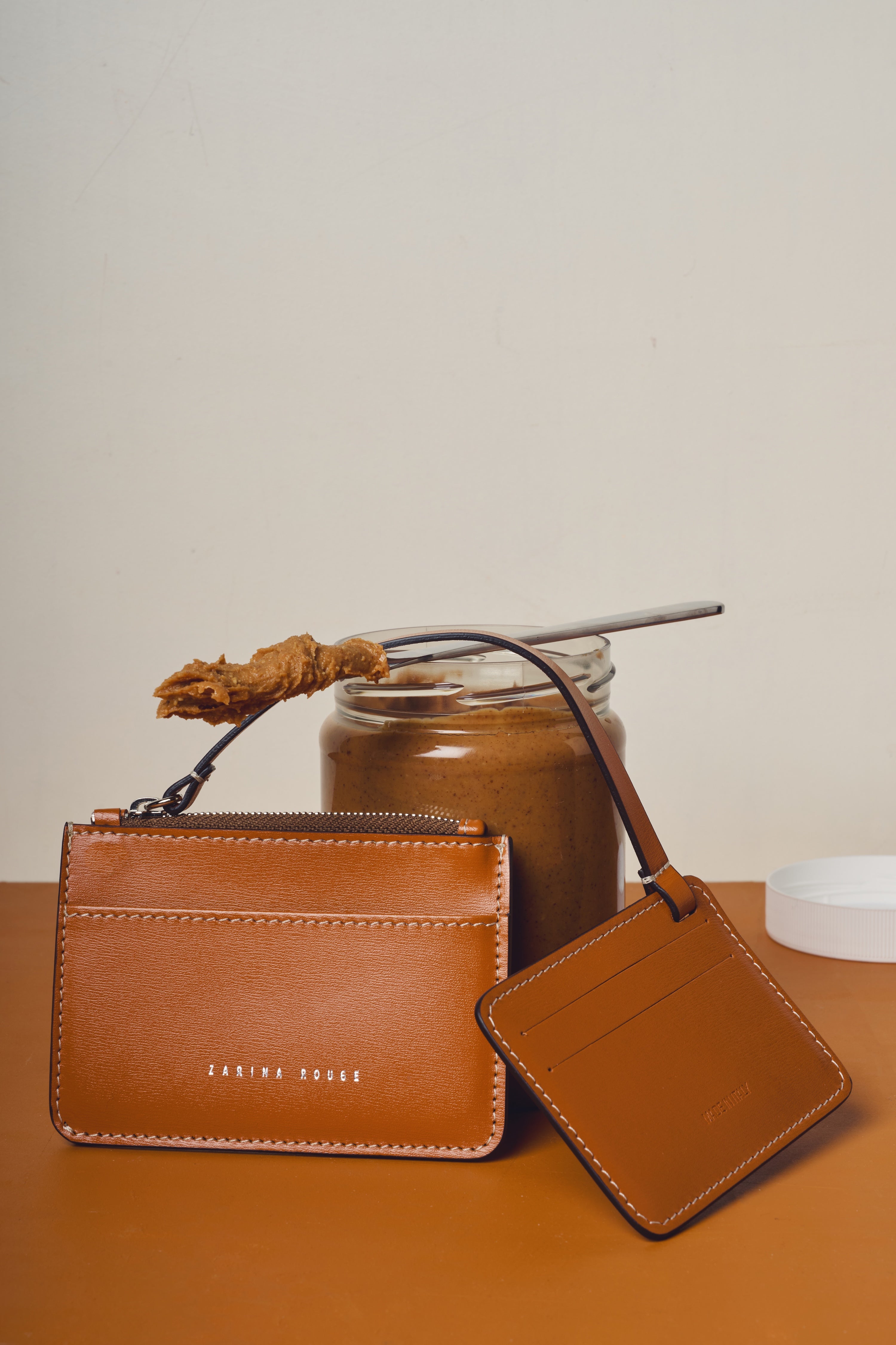 Lou Wallet in Peanut Butter